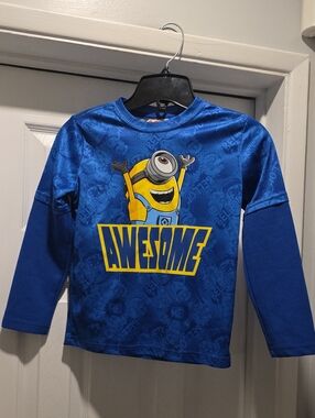 ME Makeover Essentials Blue Boys Polyester Tee with Graphic Detail